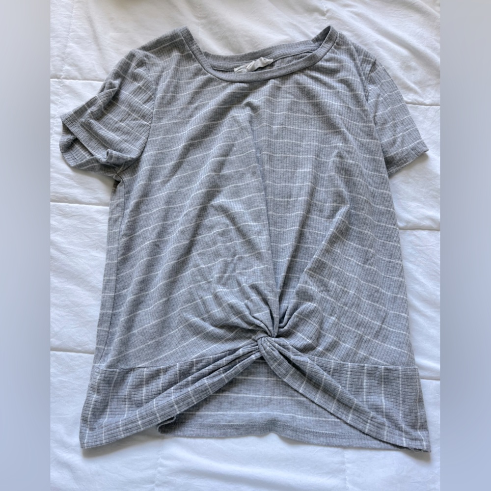 Stripped Tied Shirt